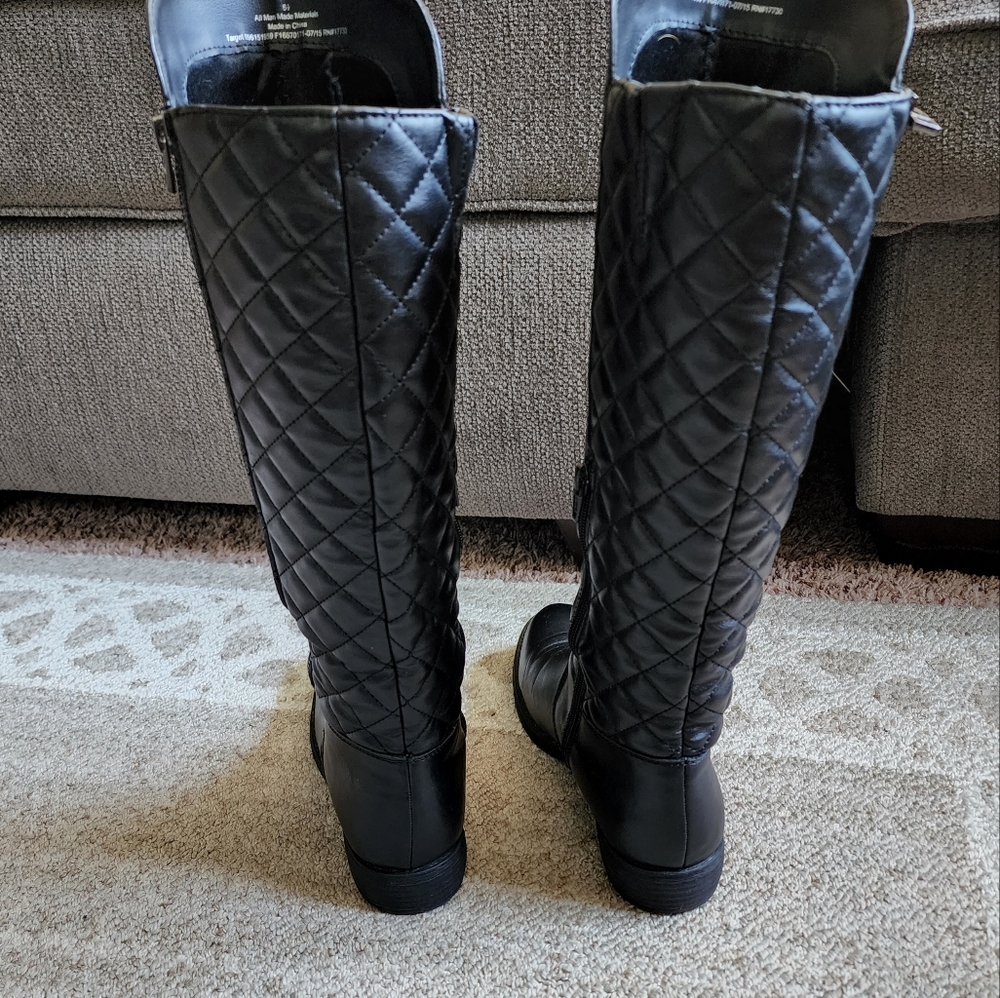 Mossimo Supply Co. Tall Quilted Boots - Gem